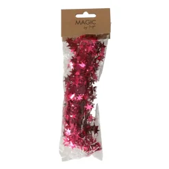 Inge-glas Inge Christmas Goods Kerstslinger - Rood - Folie - 750cm -sterren