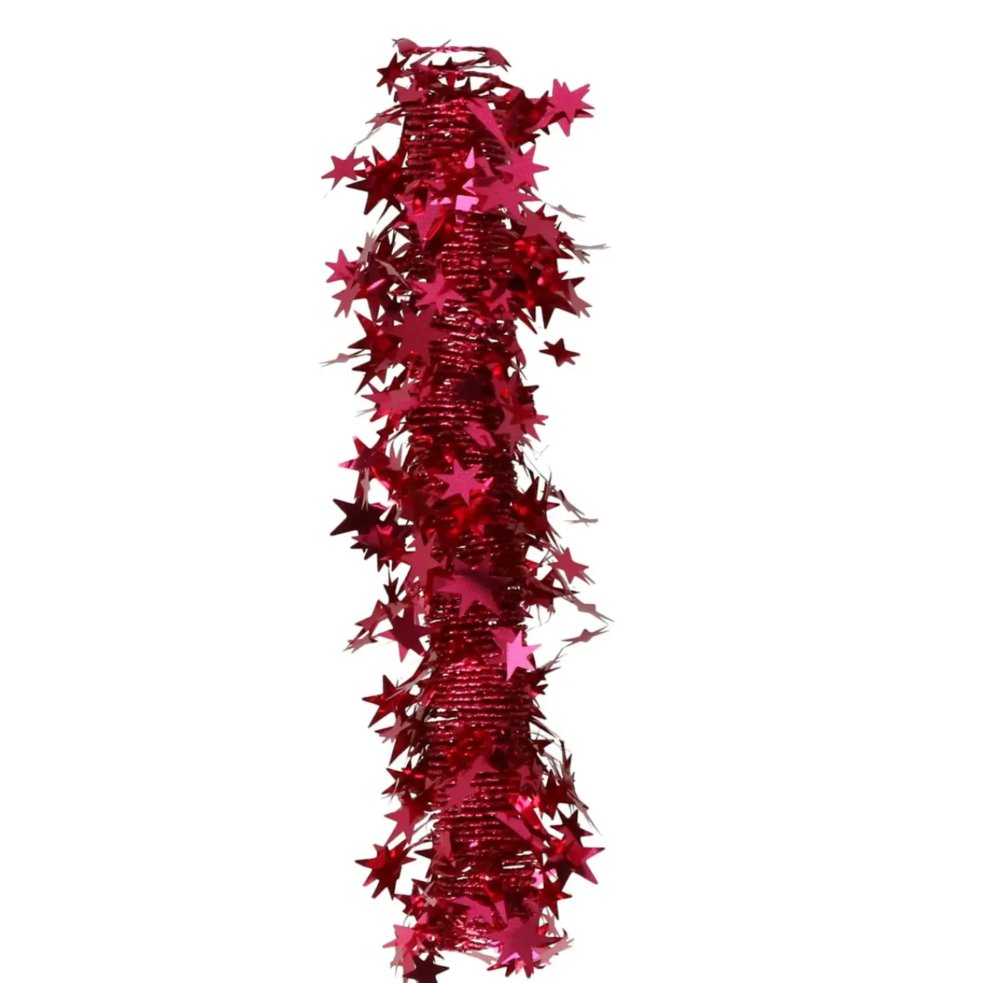 Inge-glas Inge Christmas Goods Kerstslinger - Rood - Folie - 750cm -sterren