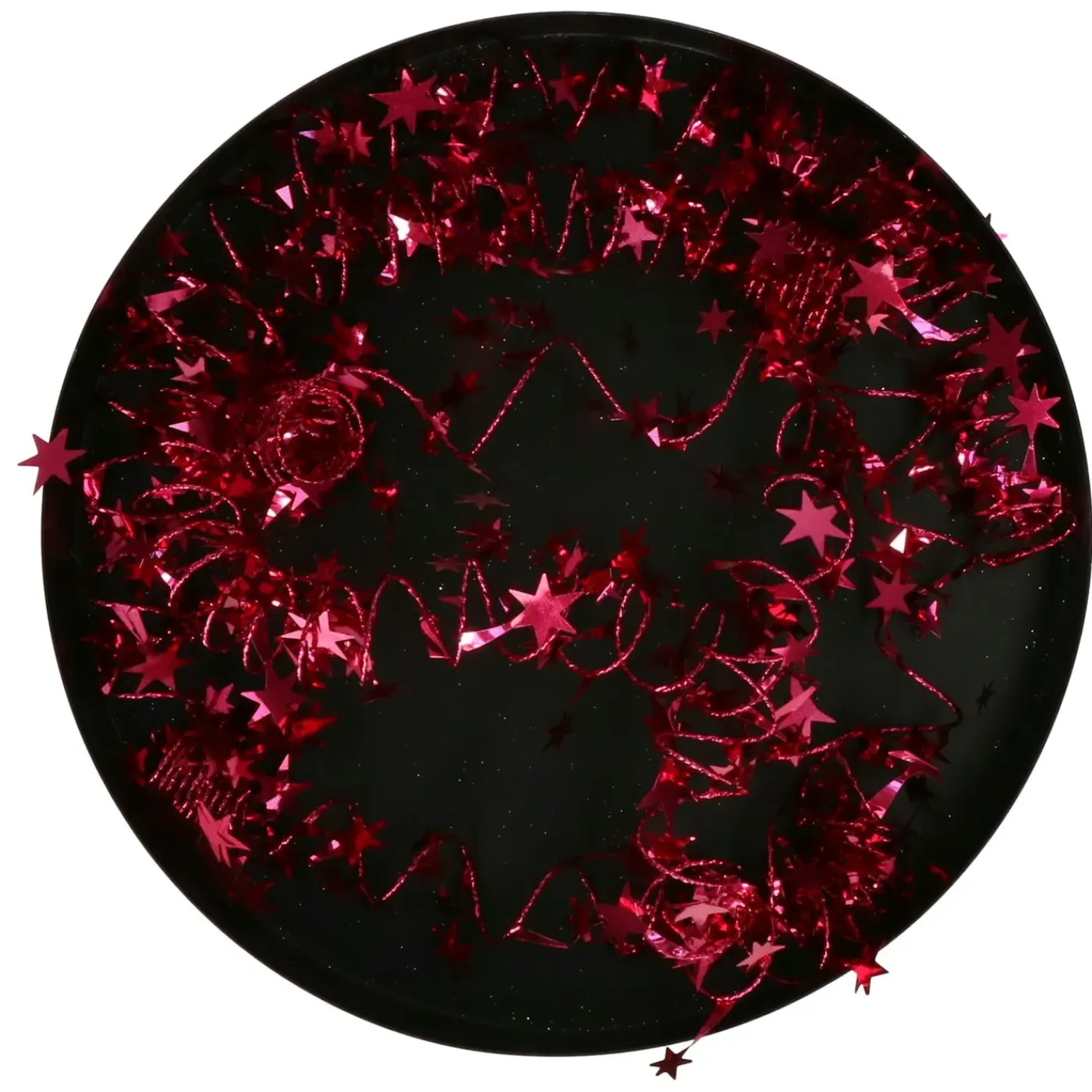 Inge-glas Inge Christmas Goods Kerstslinger - Rood - Folie - 750cm -sterren