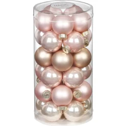 Inge-glas Inge Christmas Kerstballen - 30x St - Parel Roze - D4 Cm - Glas
