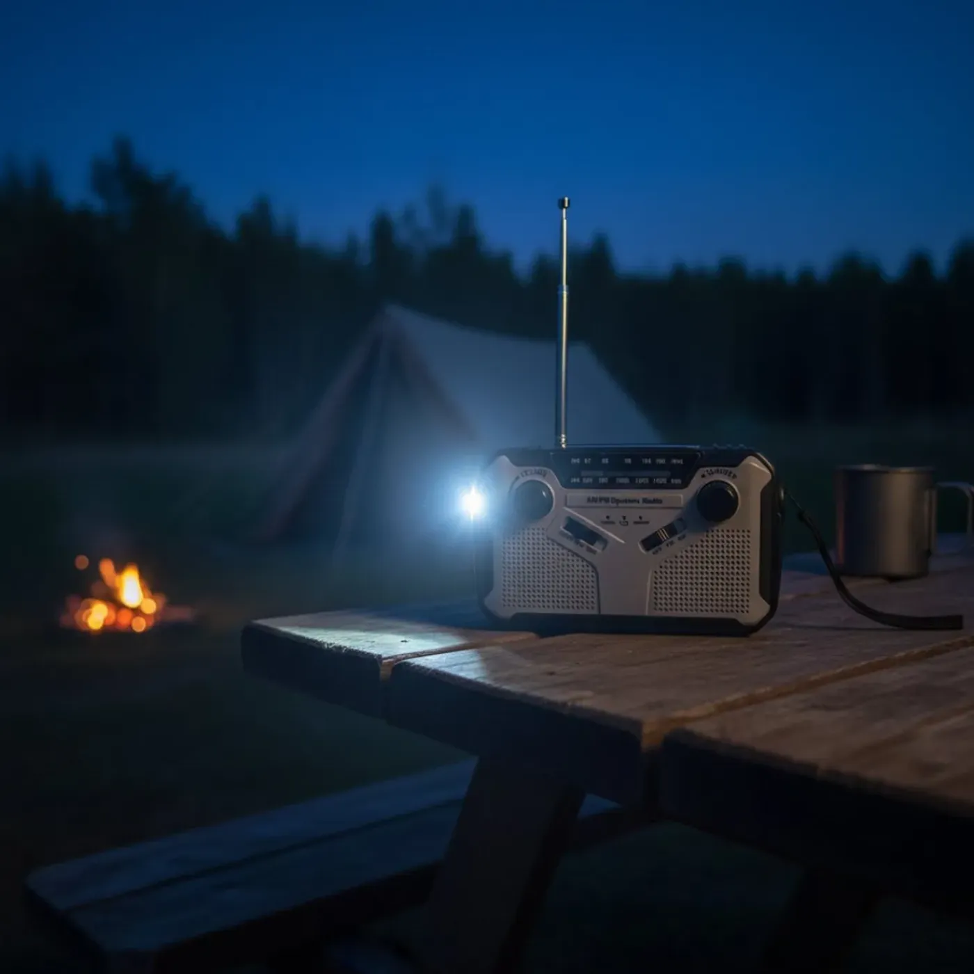 INHEIM - Noodradio - Am/fm - Zonnepaneel - Handslinger - 2500 Mah Powerbank - Zaklamp