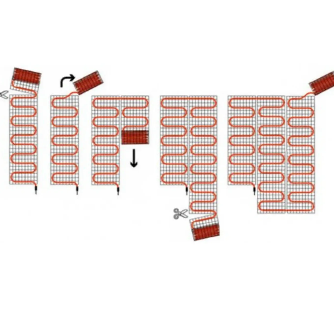 Innovaheat - Elektrische Vloerverwarming Op Mat - 1,5 M² - 300 Watt - Incl. thermostaat