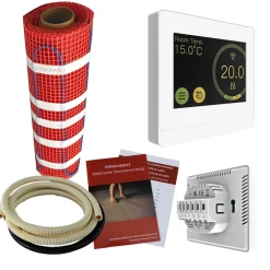 Innovaheat - Elektrische Vloerverwarming Op Mat - 1,5 M² - 300 Watt - Incl. thermostaat