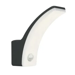 Inspire Buitenwandlamp Lakko - Antraciet - Koel Wit - 11W - met Sensor