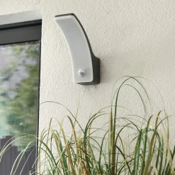 Inspire Buitenwandlamp Lakko - Antraciet - Koel Wit - 11W - met Sensor