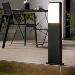 Inspire sokkellamp Algoa antraciet 14W