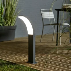 INSPIRE sokkellamp Lakko antraciet 56cm 11W