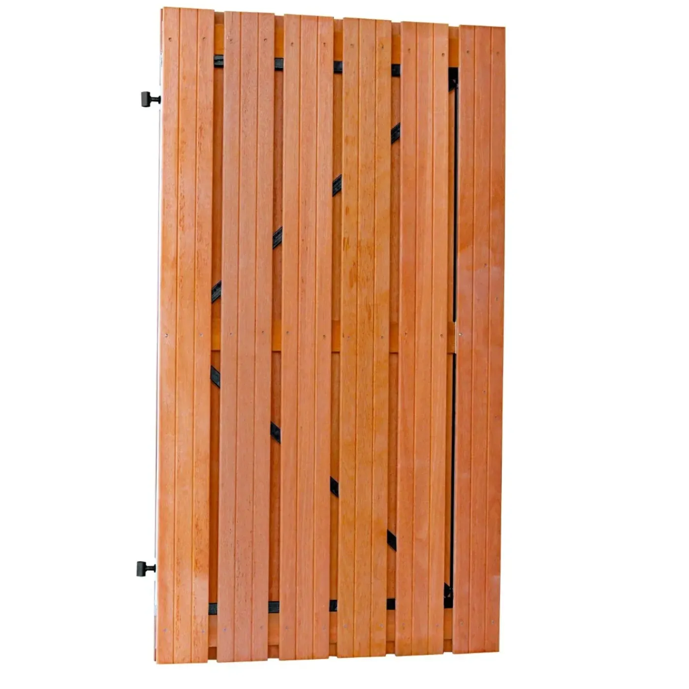 Intergard - Hardhouten Tuinpoort Op Poortframe Bangkirai Compleet 180x100cm