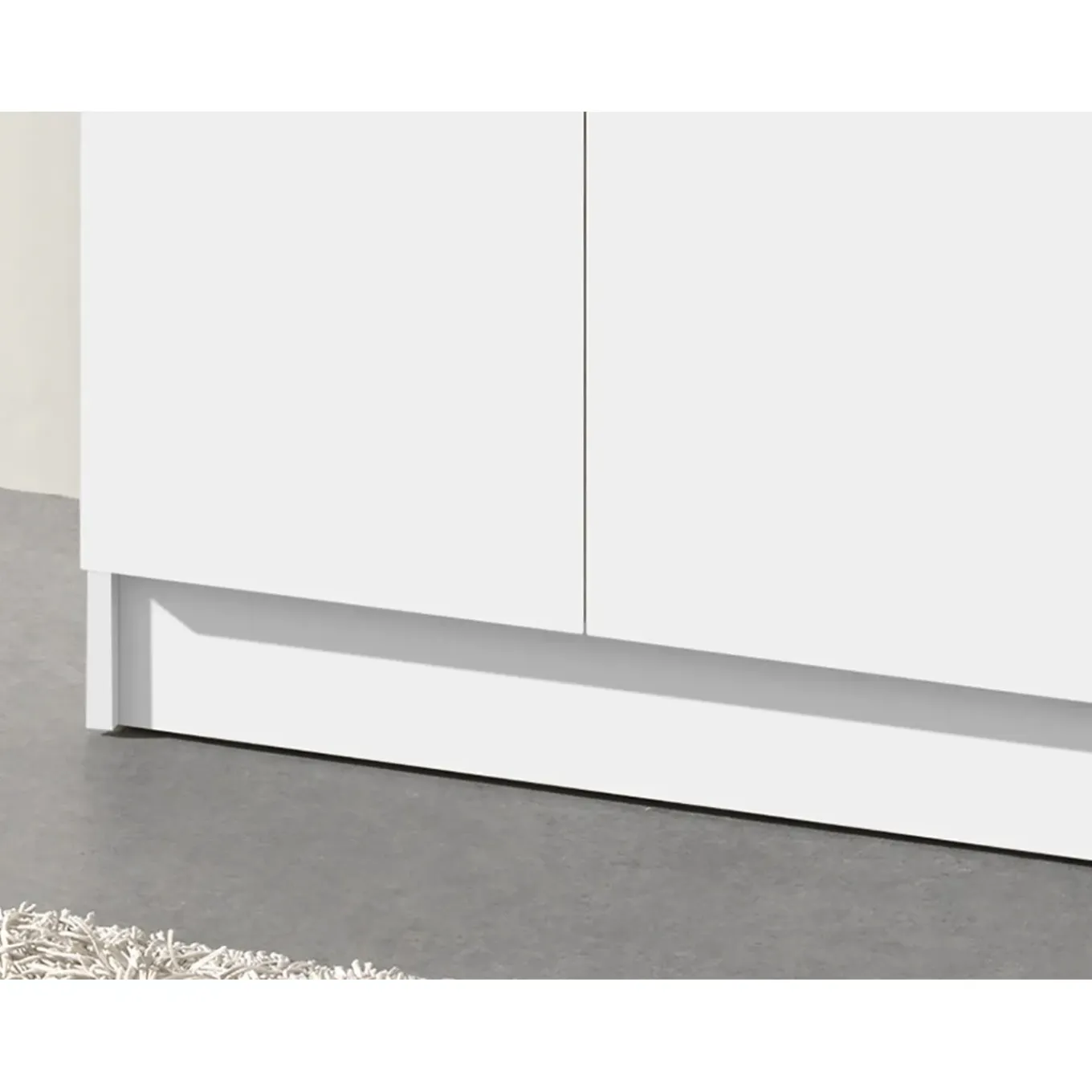 Interiax Kledingkast 'amelie' - Wit - 2 Deurs - 180x60x40 Cm