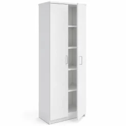 Interiax Kledingkast 'amelie' - Wit - 2 Deurs - 180x60x40 Cm