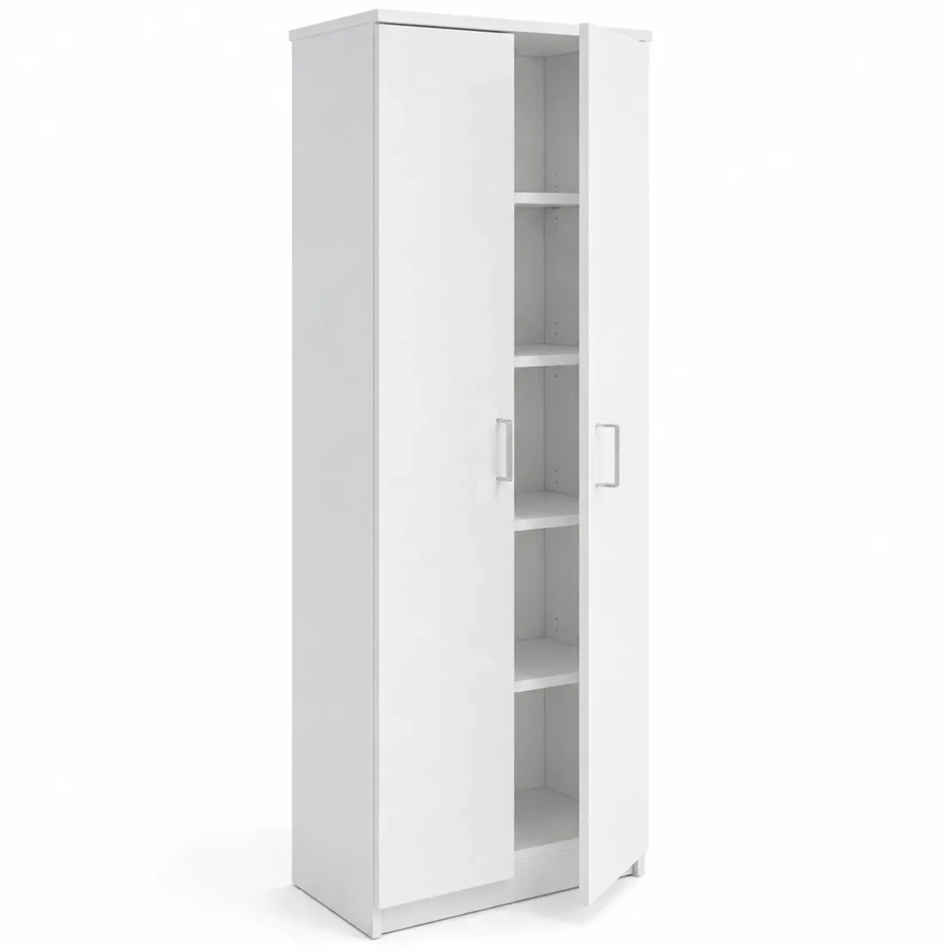 Interiax Kledingkast 'amelie' - Wit - 2 Deurs - 180x60x40 Cm