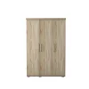 Interiax Kledingkast 'mila' - Sonoma Eik - 3 Deurs - 183x120x52cm