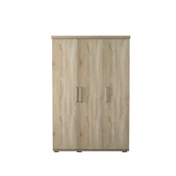 Interiax Kledingkast 'mila' - Sonoma Eik - 3 Deurs - 183x120x52cm