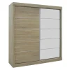 Interiax Kledingkast 'mila' - Sonoma Eik - Schuifdeurkast - 197x182x52 Cm