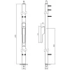 Intersteel Deurespagnolet Niet Afsluitbaar Rechts 2200mm Ral 9010 Wit