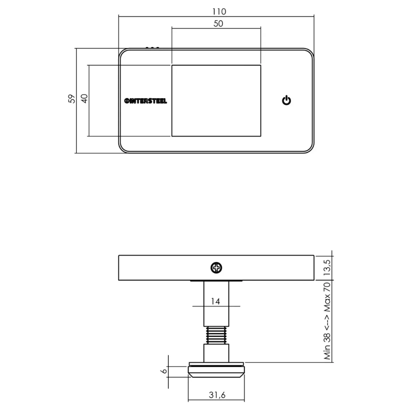 Intersteel Digitale Deurcamera Basic