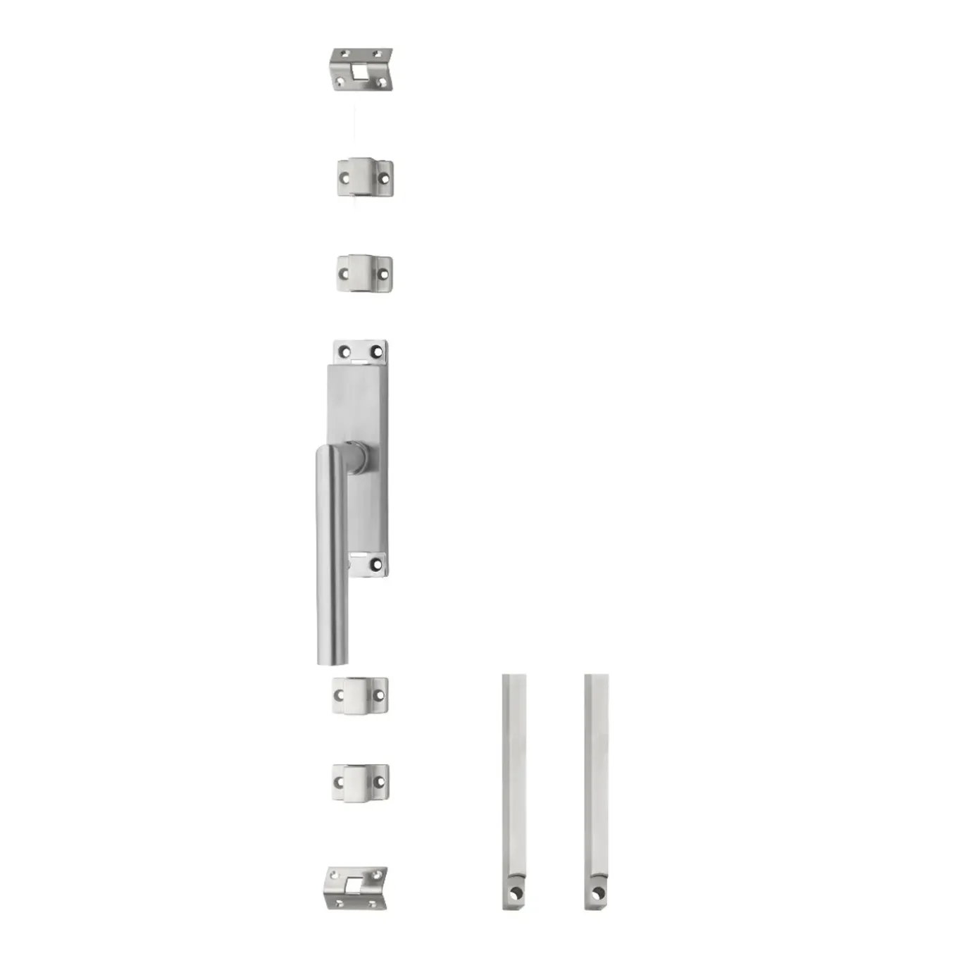 Intersteel Kruk-espagnolet Links Hoek 90° Met Stangenset 2x 1245 Mm Rvs Geborsteld