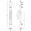 Intersteel Raamespagnolet Niet Afsluitbaar Rechts 1500mm Aluminium