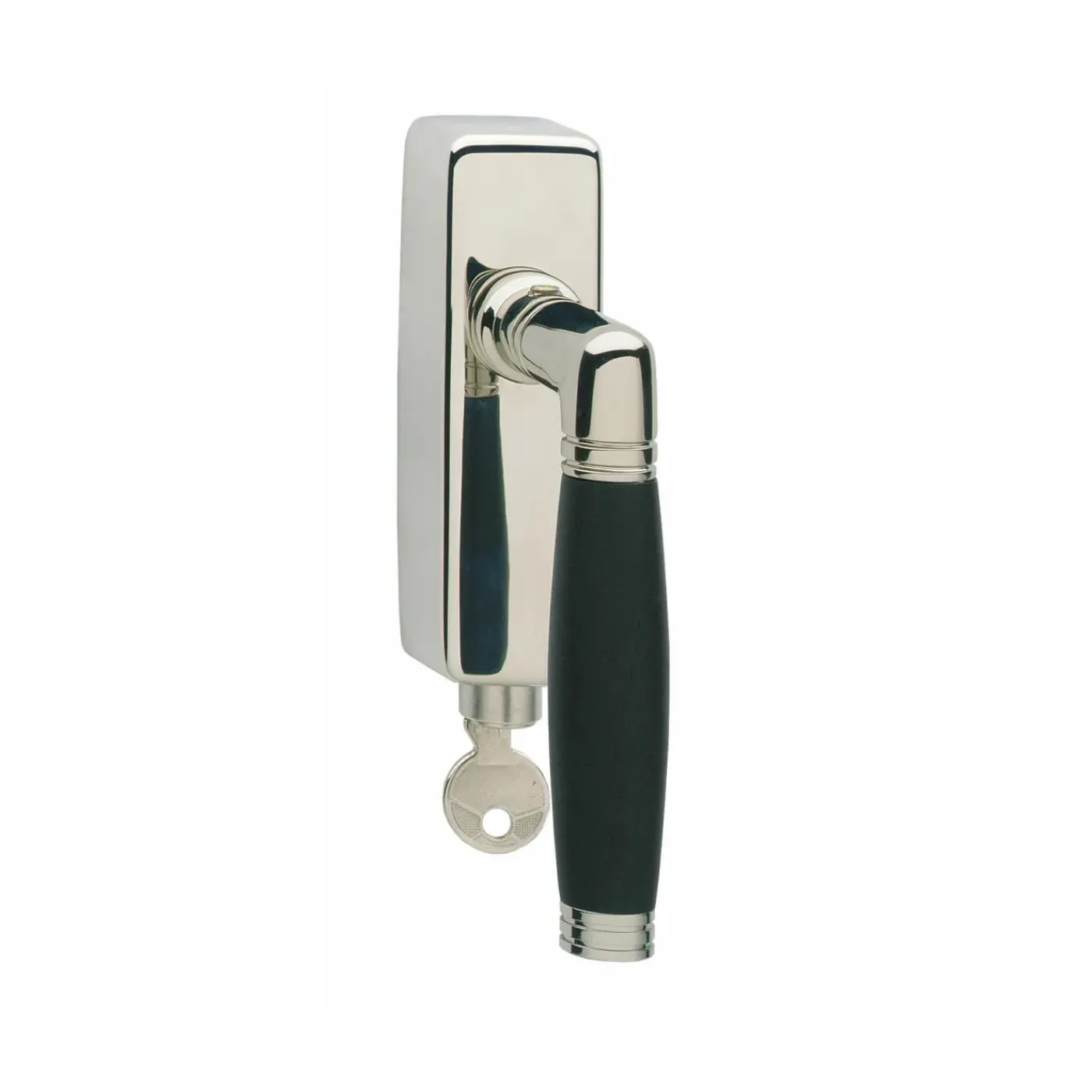 Intersteel Raamkruk Ton 222 Afsluitbaar Nikkel/ebben Hout