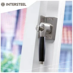 Intersteel Raamsluiting Ton 400 Afsluitbaar Rechts Nikkel Mat/ebbenhout