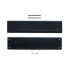 Intersteel Set Briefplaat En Tochtwering Rechthoekig Structuur Zwart