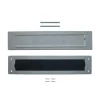 Intersteel Set Briefplaat En Tochtwering Rechthoekig Rvs Getrommeld