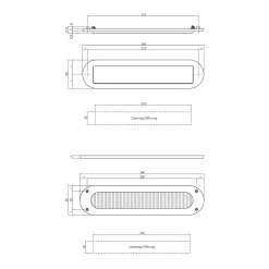 Intersteel Set Briefplaat En Tochtwering Ovaal Rvs