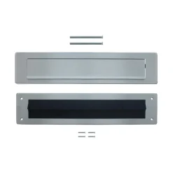 Intersteel Set Briefplaat En Tochtwering Rechthoekig Rvs