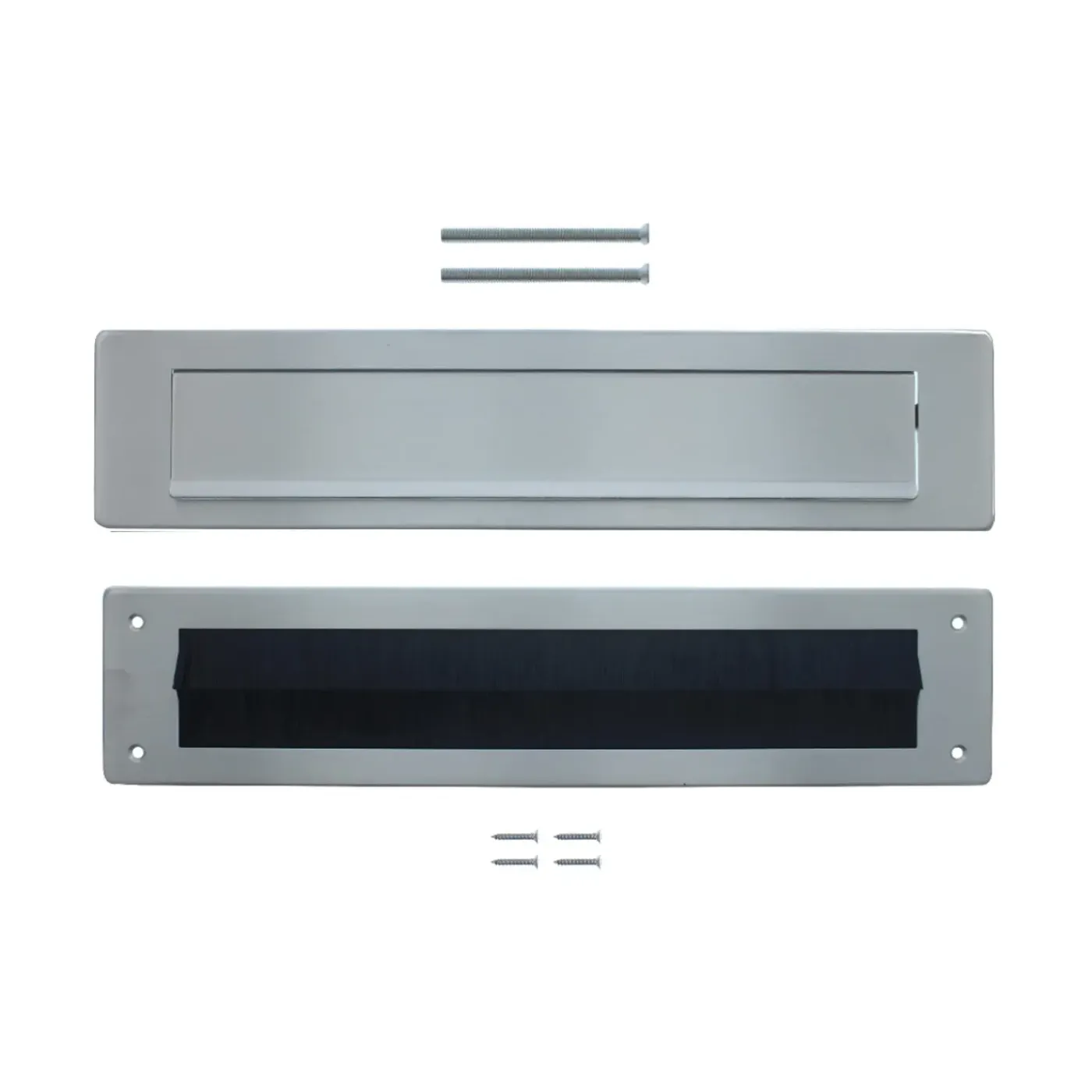 Intersteel Set Briefplaat En Tochtwering Rechthoekig Rvs