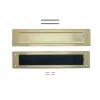 Intersteel Set Briefplaat En Tochtwering Rechthoekig Pvd Messingkleur