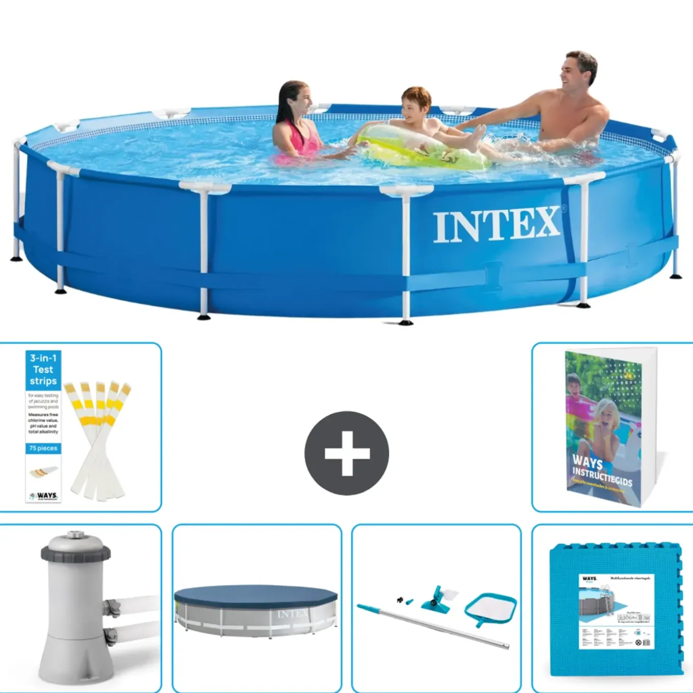 Intex Frame Zwembad Rond - 366x76 Cm - 7-delig S191