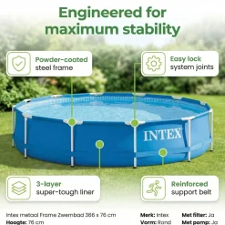 Intex Frame Zwembad Rond - 366x76 Cm - 7-delig S191