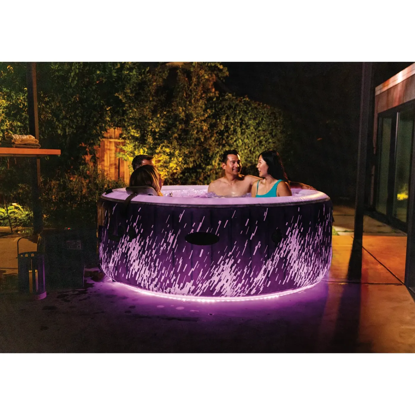 Intex PureSpa Galaxie Deluxe Spa - 795L - 4 Personen - Led - 196x196x71cm