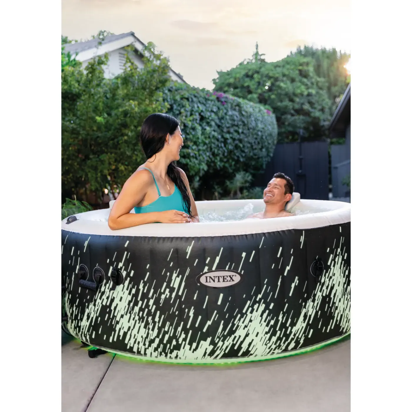 Intex PureSpa Galaxie Deluxe Spa - 795L - 4 Personen - Led - 196x196x71cm