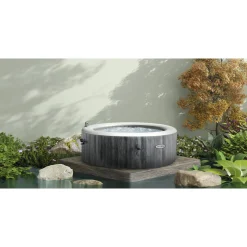 Intex PureSpa Greywood Opblaasbare Spa - 795L - 4 Personen - Grijs - 196x196x71cm