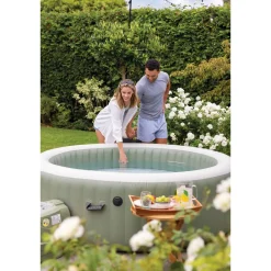 Intex PureSpa Opblaasbare Spa - 1098L - 6 Personen - Olijfgroen - 216x216x71cm
