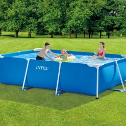 Intex Rechthoekig Frame Zwembad - 300 x 200 x 75 cm - Blauw - Inclusief Accessoire CB76