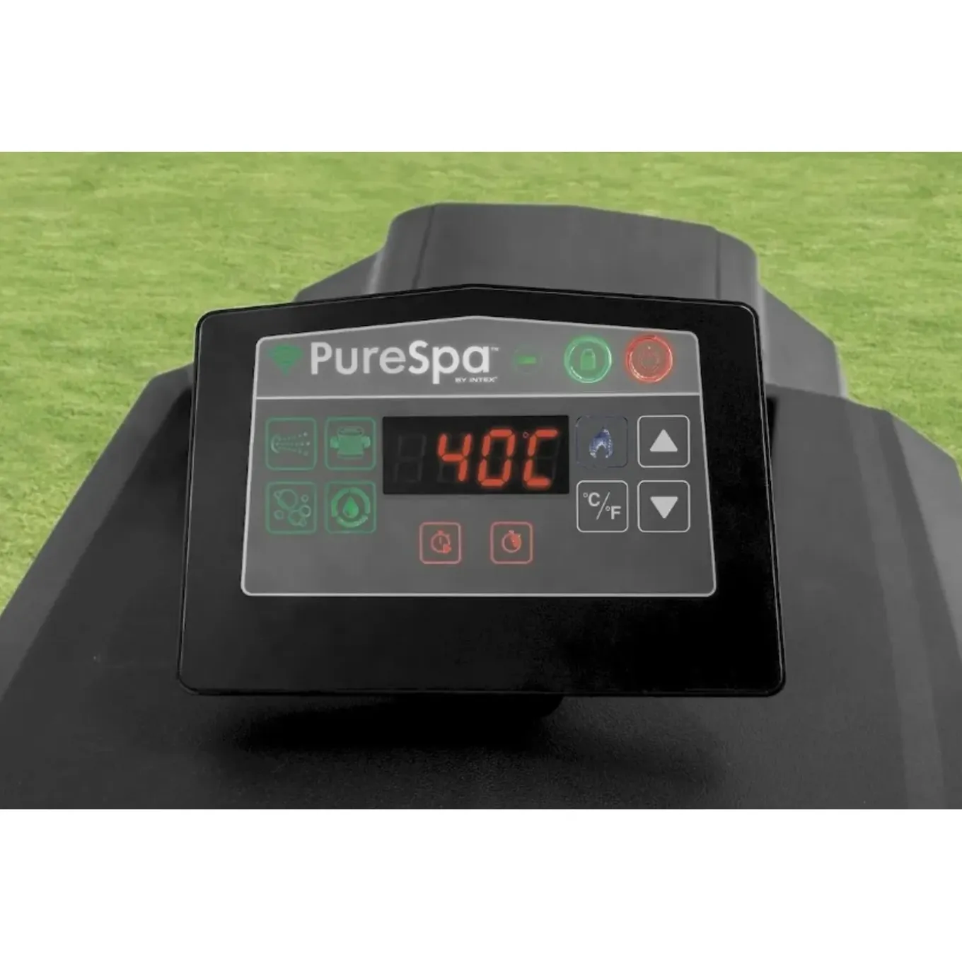 Intex Spa PureSpa Carbone 4 pers. zwart Ø201x71cm