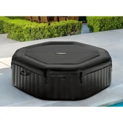 Intex Spa PureSpa Carbone 4 pers. zwart Ø201x71cm