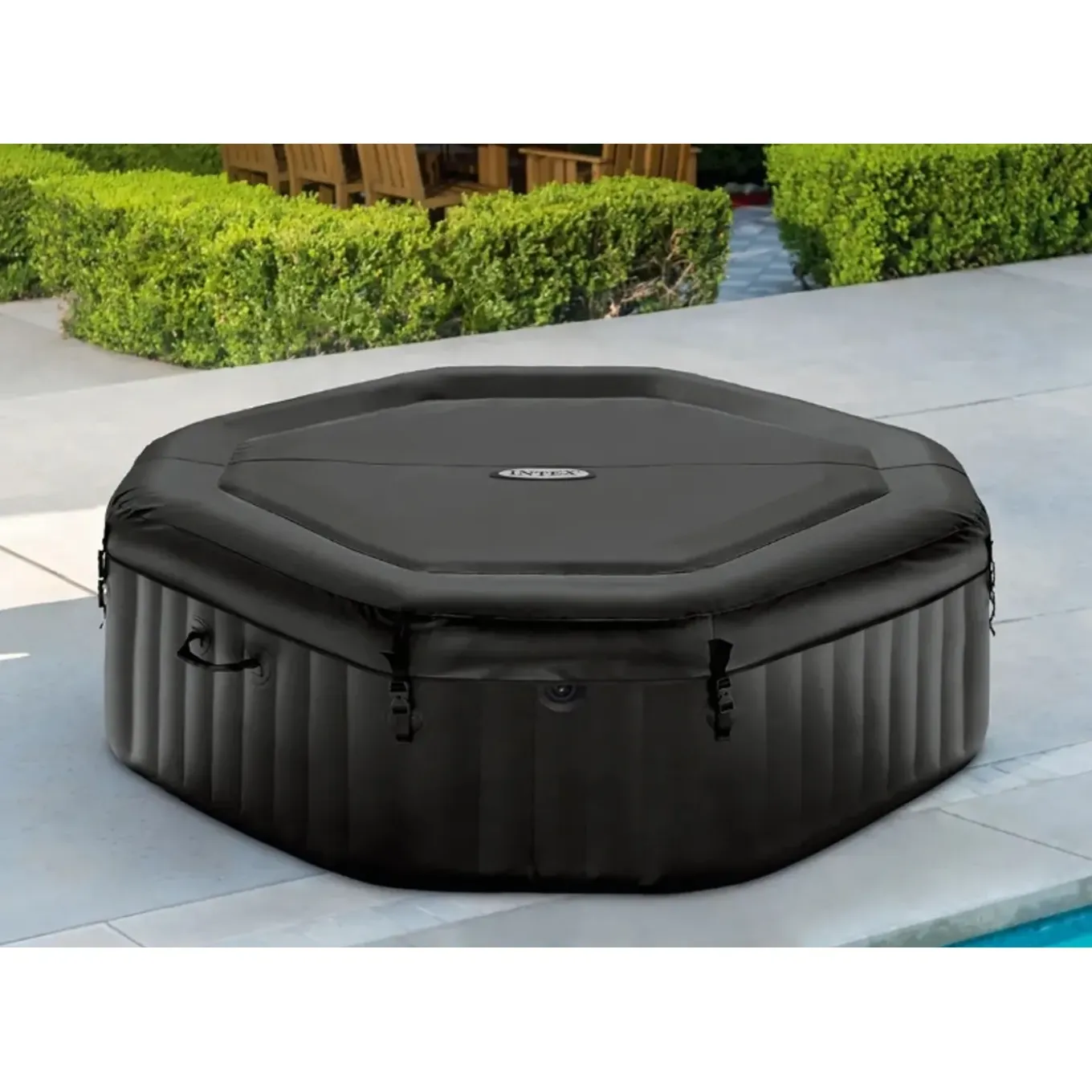 Intex Spa PureSpa Carbone 4 pers. zwart Ø201x71cm