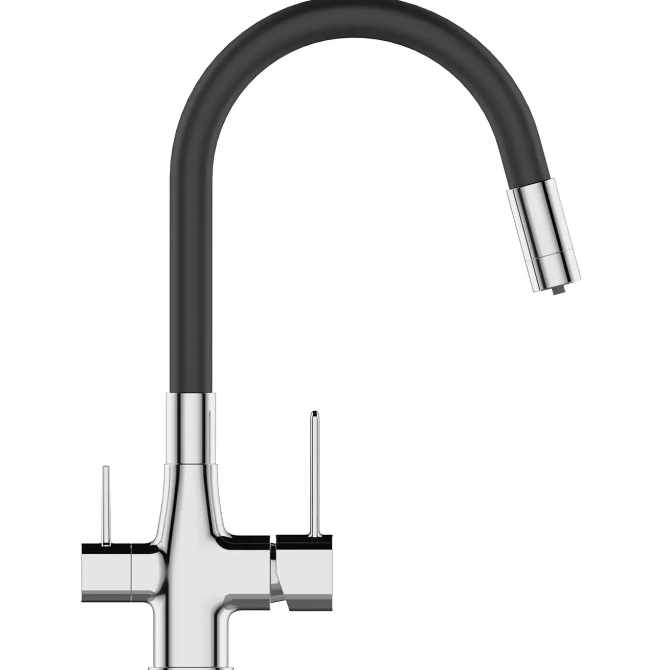 Invena Keukenkraan GLAMOUR Chroom Keukenmengkraan Waterfiltratie Set