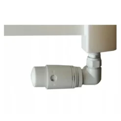 Invena Witte axiaal thermostatische hoek set verwarmer PEX/Koper radiatoraansluiting