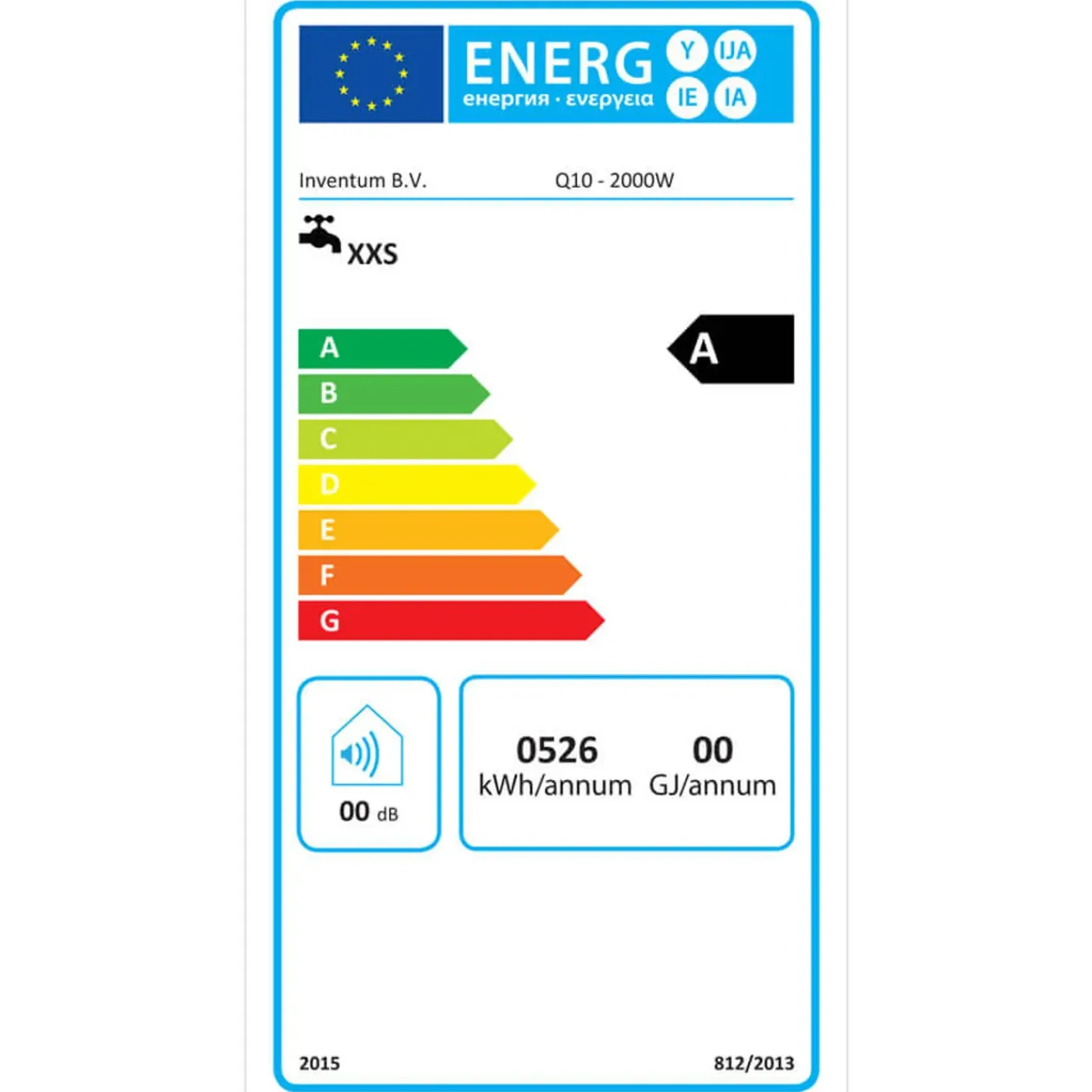 Inventum elektrische boiler Q-line 10L
