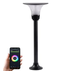 Iplux® Iplux Smart Solar Lamp Florence Staand 62cm - Hoge Kwaliteit Solar Tuinverlichting - Brandduur 15u