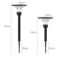 Iplux® Iplux Smart Solar Lamp Florence Staand 62cm - Hoge Kwaliteit Solar Tuinverlichting - Brandduur 15u