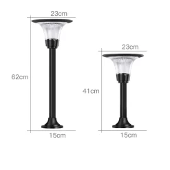 Iplux® Iplux Smart Solar Lamp Florence Staand 62cm - Hoge Kwaliteit Solar Tuinverlichting - Brandduur 15u