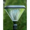 Iplux Solar Lantaarnpaal Paris 200cm - Hoge Kwaliteit Solar Tuinverlichting - Brandduur 15 Uur