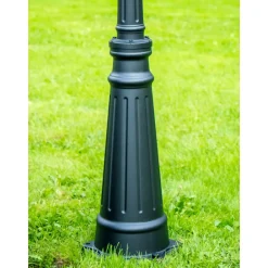 Iplux Solar Lantaarnpaal Paris 200cm - Hoge Kwaliteit Solar Tuinverlichting - Brandduur 15 Uur