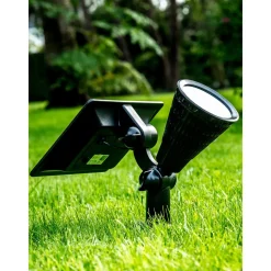 Iplux® Iplux Solar Led Tuinspot Pro+ 1200 Lumen - Hoge Kwaliteit Solar Prikspot - Brandduur 15 Uur