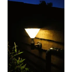 Iplux Solar Wandlamp Paris 37cm - Hoge Kwaliteit Solar Tuinverlichting - Brandduur 15 Uur